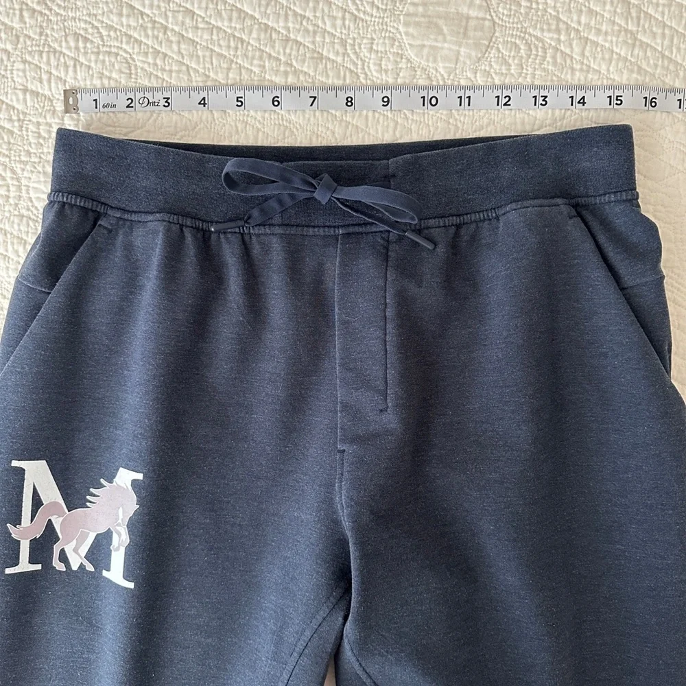 Lululemon City Sweat Jogger Pant Mustang Logo Men’s Large Heathered True Navy